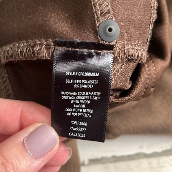 Sanctuary X Anthropologie Mona Chocolate Sueded Legging Size L - Picture 11 of 12